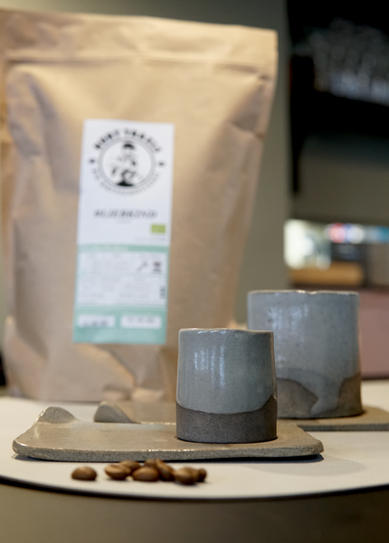 Steinzeug-Kaffee-Set Espresso